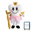White Teeth With Golden Wings Mascot Costume