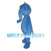 Adult Cartoon Blue Elephant Mascot Costume