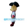 Pirate Captain Bear Mascot Costume