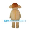 Funny Elephant With Brown Hair Mascot Costume