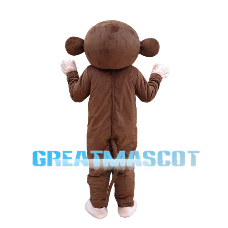 Cartoon Brown Monkey Mascot Costume