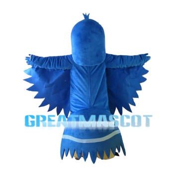 Flying Blue Bird Mascot Costume