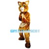 Ridiculous Green Eyes Cat Mascot Costume