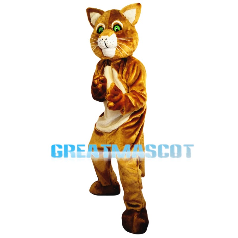 Ridiculous Green Eyes Cat Mascot Costume