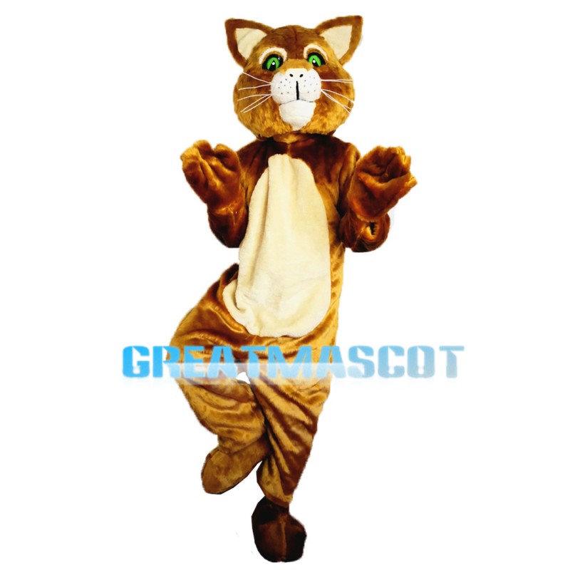 Ridiculous Green Eyes Cat Mascot Costume