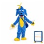 Blue Dog Carrying Guitar Mascot Costume