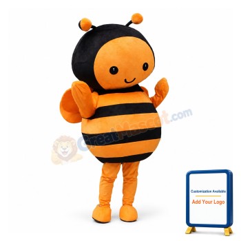 Orange Little Bee Mascot Costume