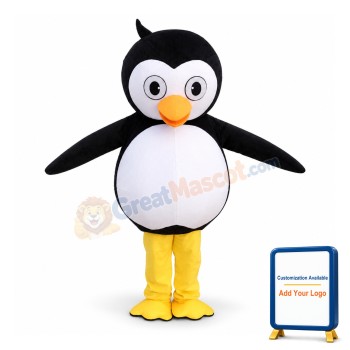 Big Head Penguin Baby Mascot Costume