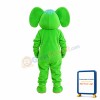 Cute Green Elephant Mascot Adult Costume