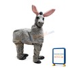 Grey Donkey Animal Mascot Costume For Two People