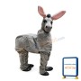 Grey Donkey Animal Mascot Costume For Two People
