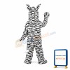 3nd Version Of The Zebra Mascot Adult Costume