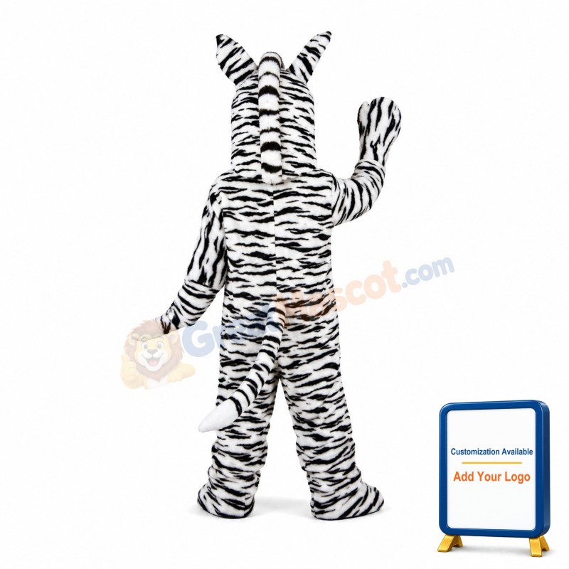 3nd Version Of The Zebra Mascot Adult Costume