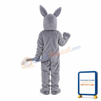 Grey Mustang Horse Mascot Adult Costume