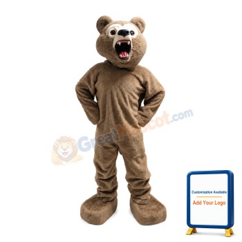 Howling Big Bear Ursa Grizzly Mascot Adult Costume