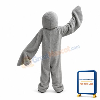 Plush Grey Dolphin Mascot Adult Costume