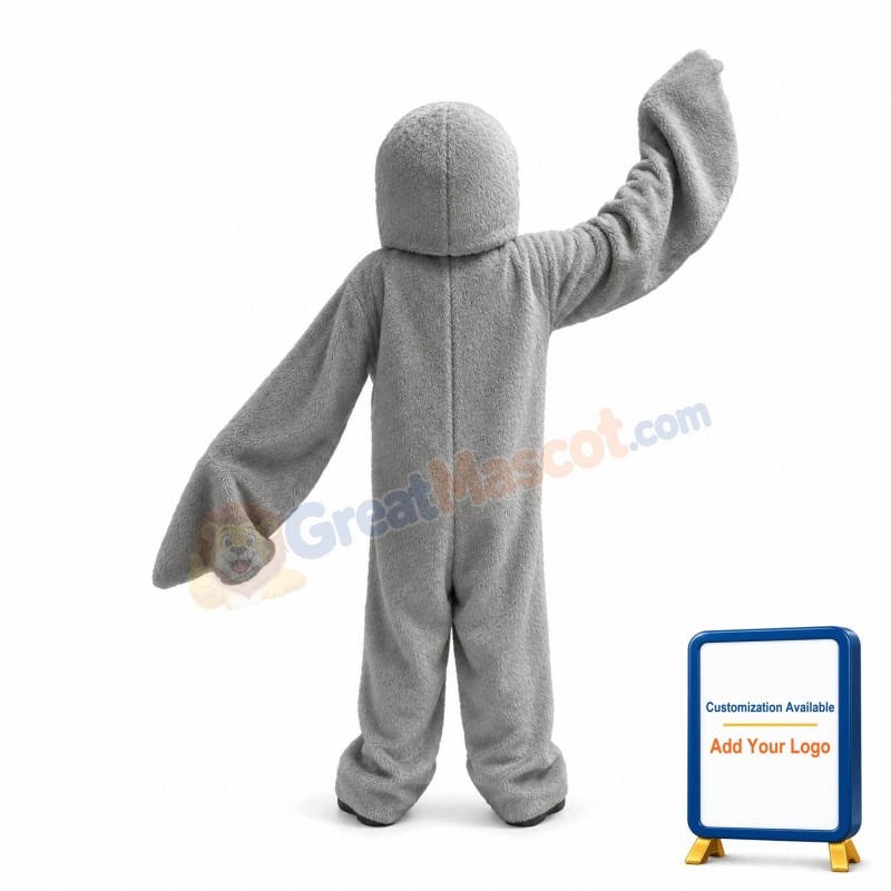 Plush Grey Dolphin Mascot Adult Costume
