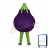 Eggplant Lightweight Mascot Adult Costume