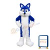 Royal Blue Husky Dog Plush Mascot Costume