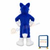 Royal Blue Husky Dog Plush Mascot Costume