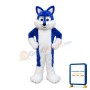 Royal Blue Husky Dog Plush Mascot Costume