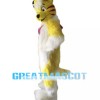Yellow Fox Plush Mascot Costume