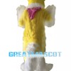 Yellow Fox Plush Mascot Costume