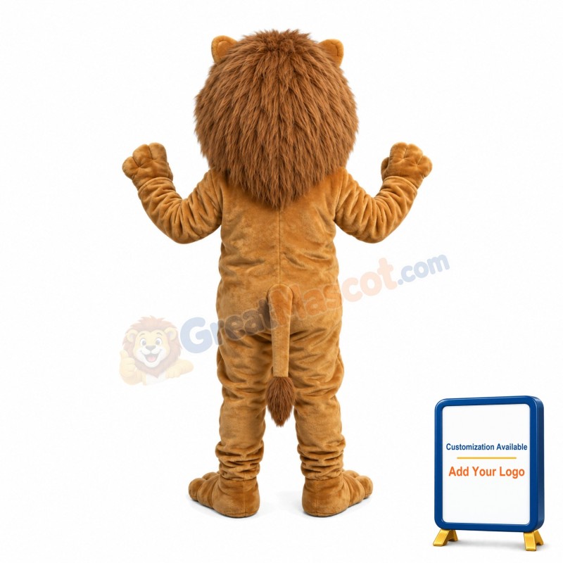Power Lion Mascot Costume