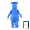 Cartoon Soccer Blue Bear Mascot Adult Costume