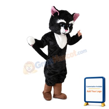 Classic Black Cat Mascot Costume