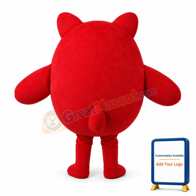 Cute Cartoon Red Fat Fox Mascot Costume