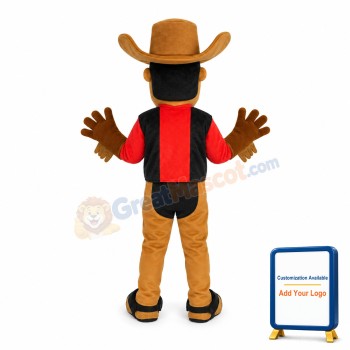 2nd Version Of The Cowboy Mascot Costume