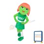 Green Girl With Orange Hair In A Green Dress Mascot Adult Costume