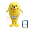 Cute Cartoon Yellow Sea Lion Mascot Costume