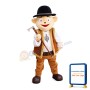 Rich Man With Crutches Mascot Costume