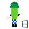 Lightweight Cartoon Green Radish Mascot Adult Costume
