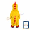 Yellow Big Mouth Dinosaur Mascot Adult Costume