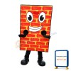 Cartoon Red Wall Lightweight Mascot Adult Costume