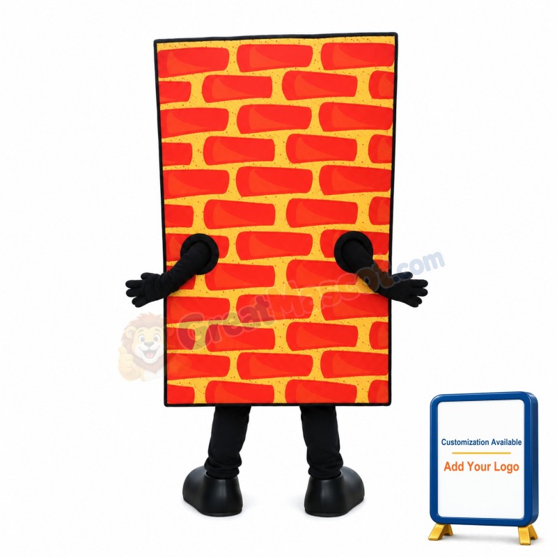 Cartoon Red Wall Lightweight Mascot Adult Costume