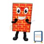 Cartoon Red Wall Lightweight Mascot Adult Costume