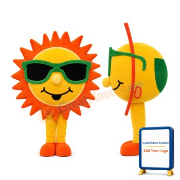 Cartoon Sun With Sunglasses Lightweight Mascot Adult Costume