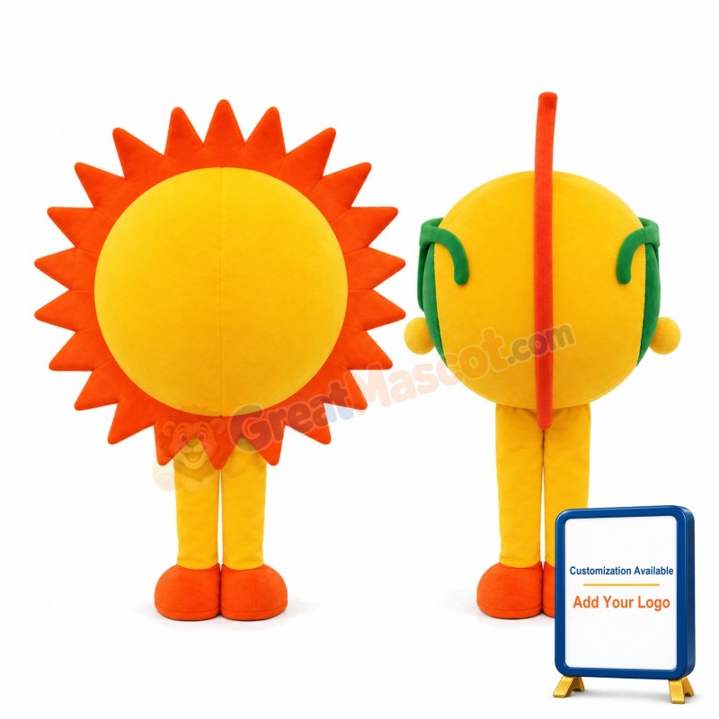 Cartoon Sun With Sunglasses Lightweight Mascot Adult Costume