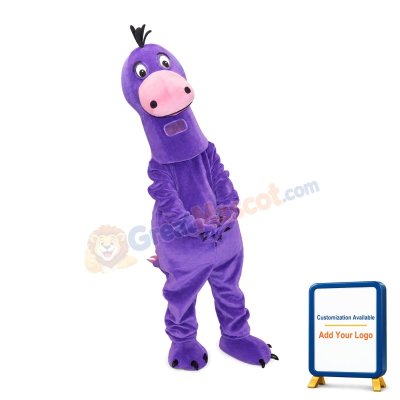 Purple Lizard Mascot Adult Costume