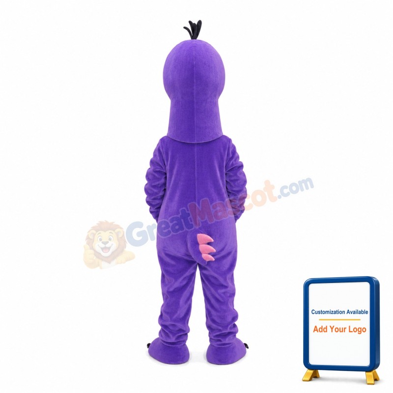 Purple Lizard Mascot Adult Costume
