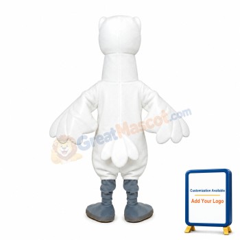JYSK White Goose Lightweight Mascot Adult Costume
