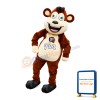 Smiling ROKO Fun Brown Monkey Mascot Adult Costume