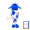 Blue Cow Mascot Adult Costume