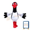 Wild Goose Mascot Adult Costume With Red Mouth