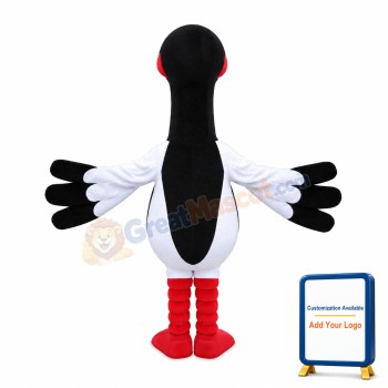 Wild Goose Mascot Adult Costume With Red Mouth