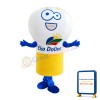 Eko Dolina Light Bulb Lightweight Mascot Adult Costume